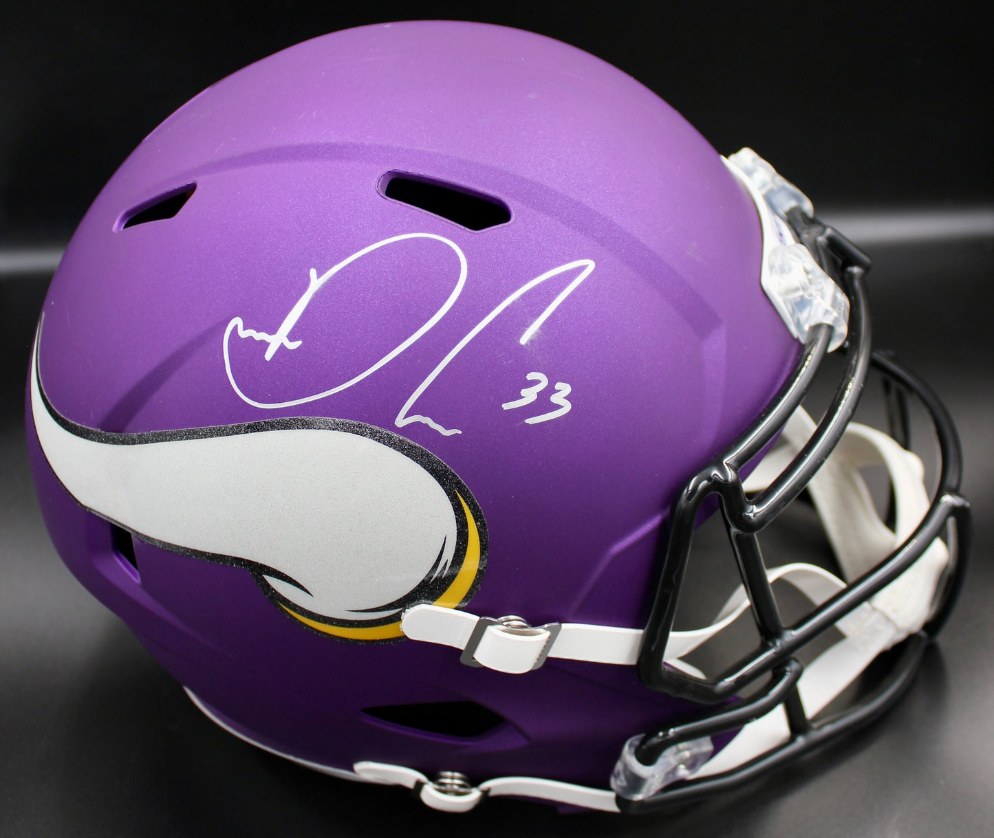 Encased Dalvin Cook Full Sized Autographed Helmet