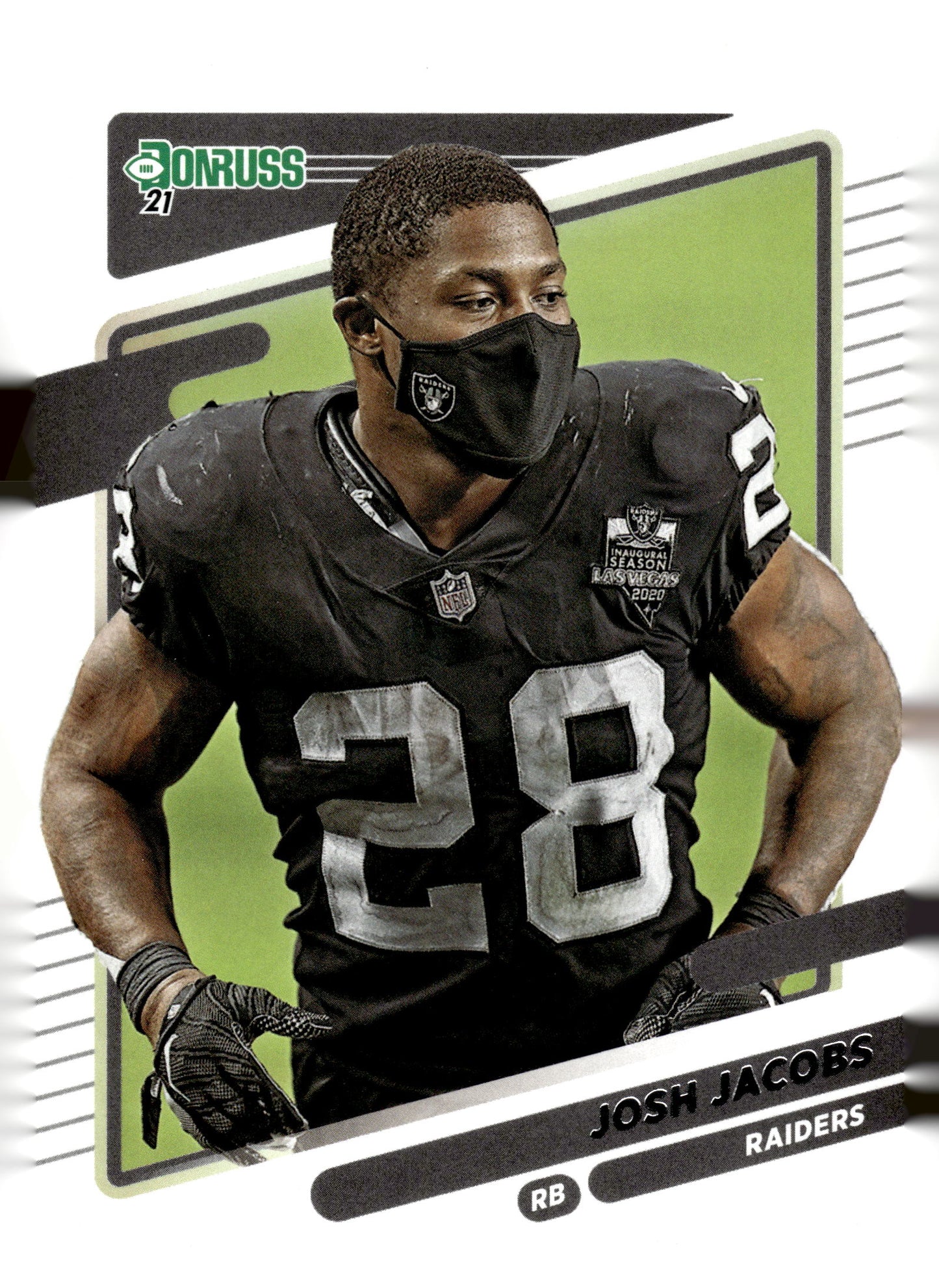 2021 Donruss #85b Josh Jacobs No Helmet