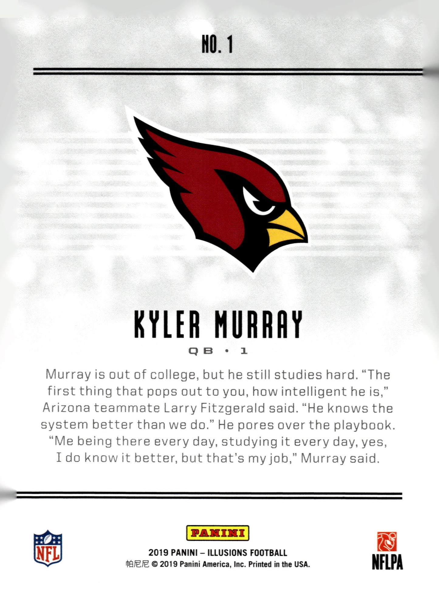 2019 Panini Illusions #1 Kyler Murray Retail