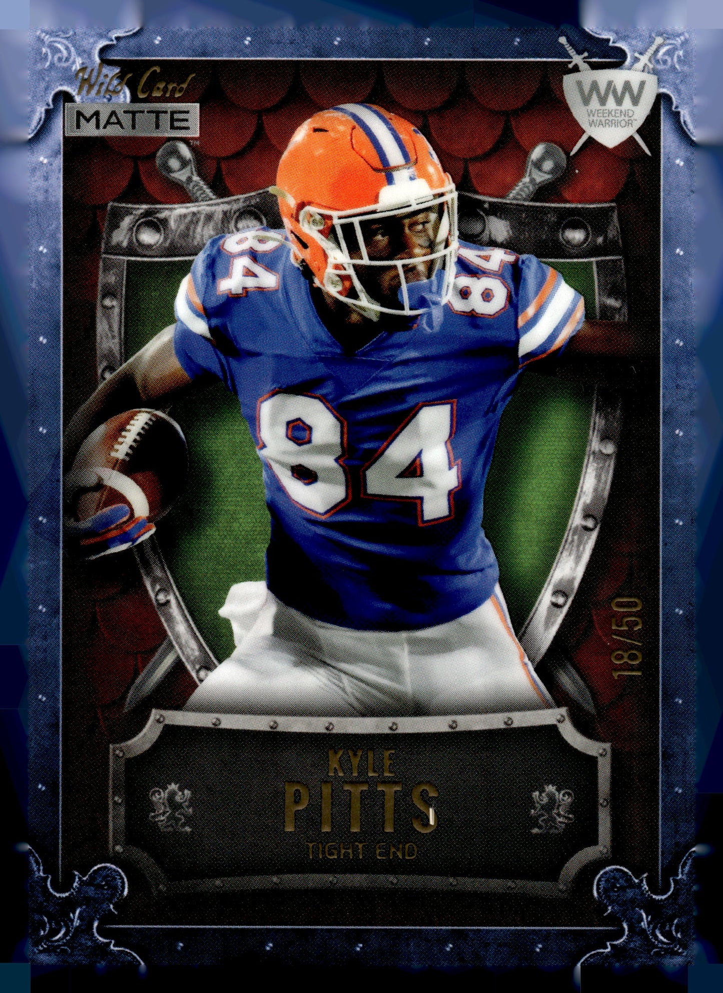 Wild Card Matte #WWB-11 Kyle Pitts #WWB-11 Weekend Warrior #/50