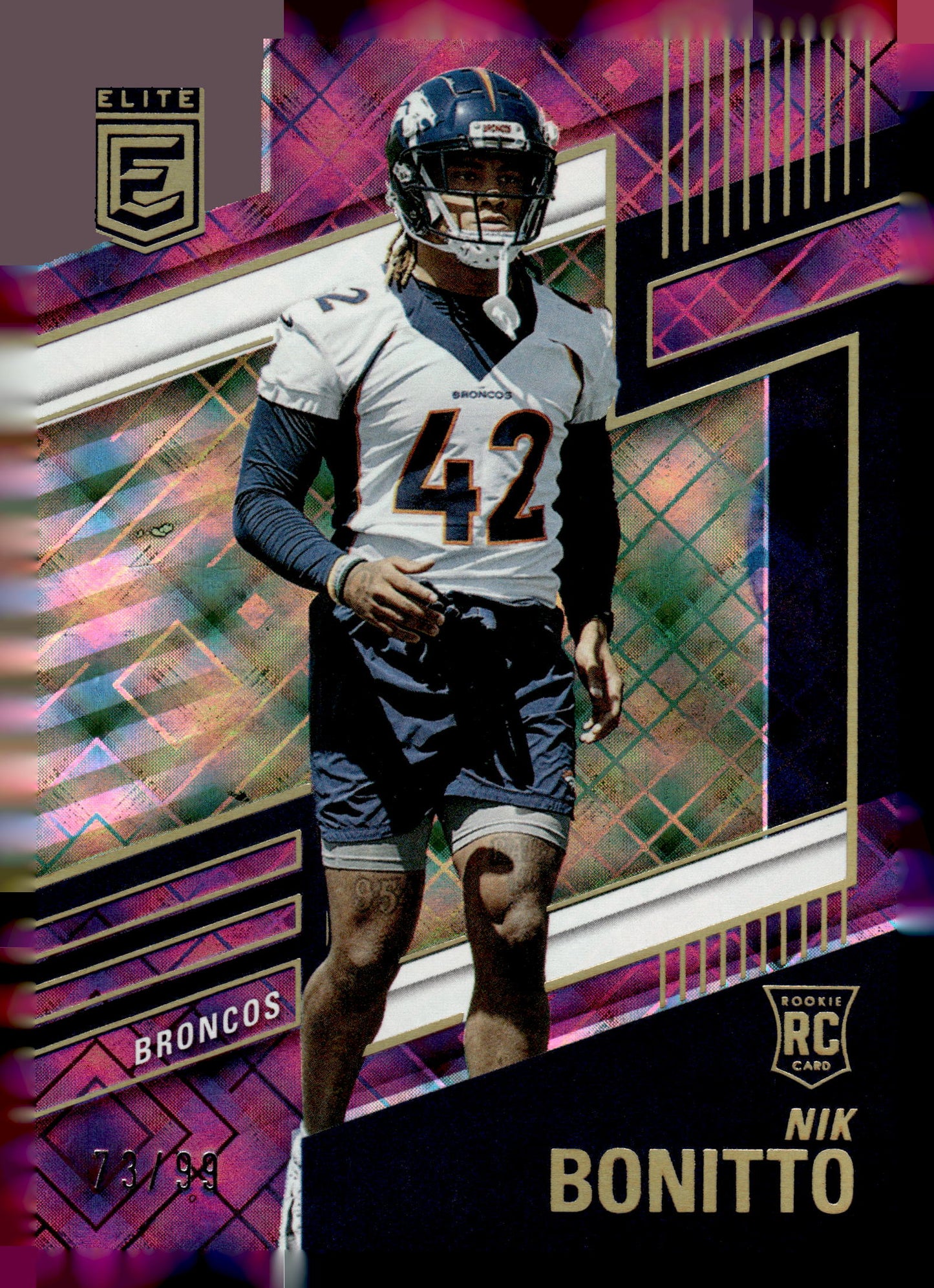 2022 Donruss Elite #198 Nik Bonitto Purple #/99