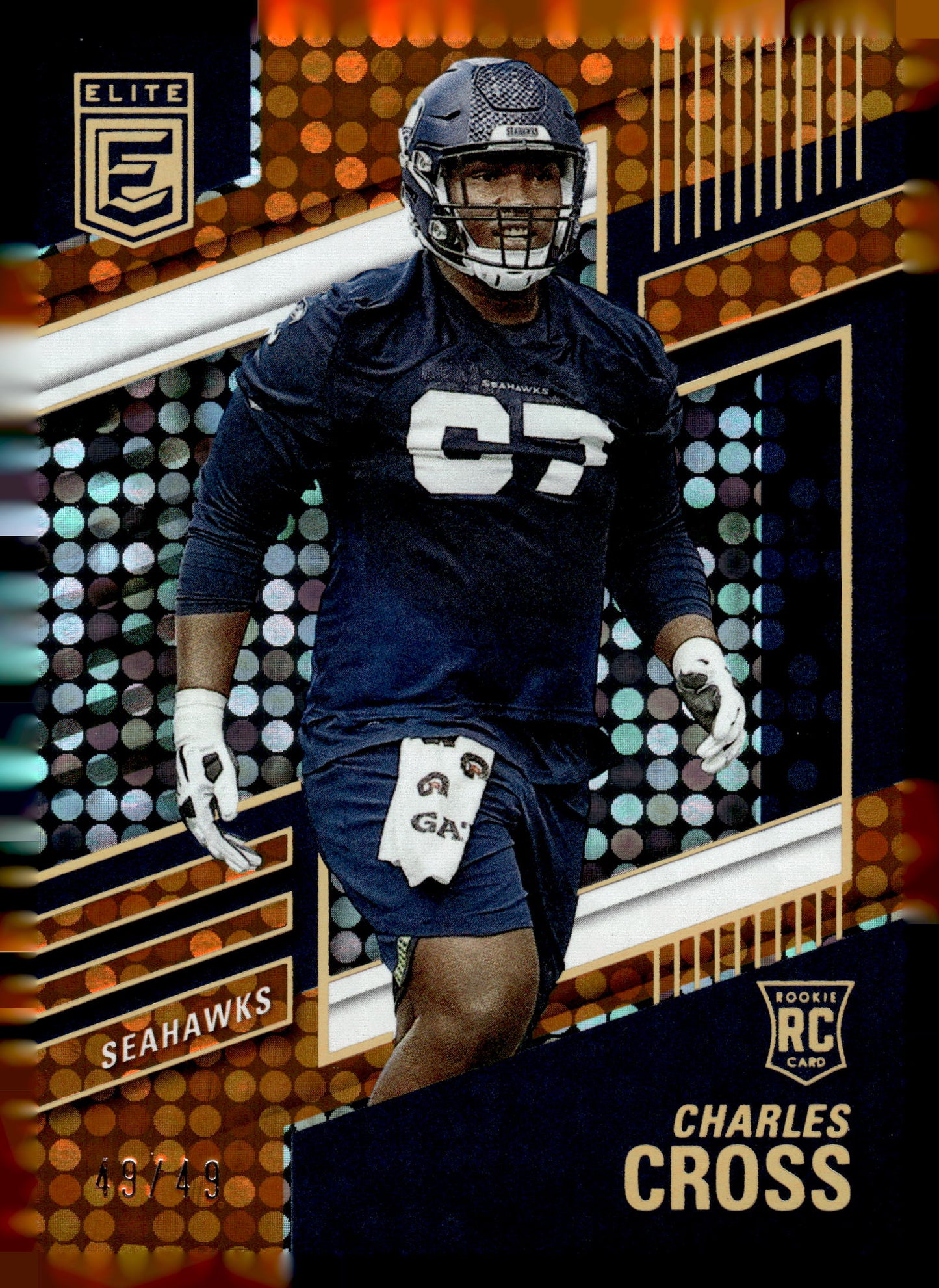 2022 Donruss Elite #135 Charles Cross Orange #/49