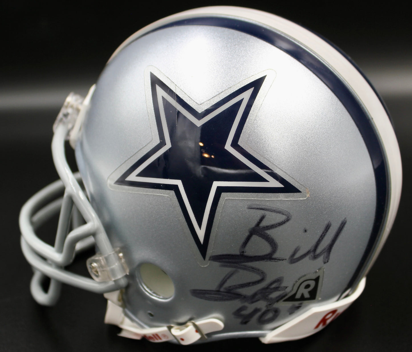 Bill Bates, signed mini-helmet