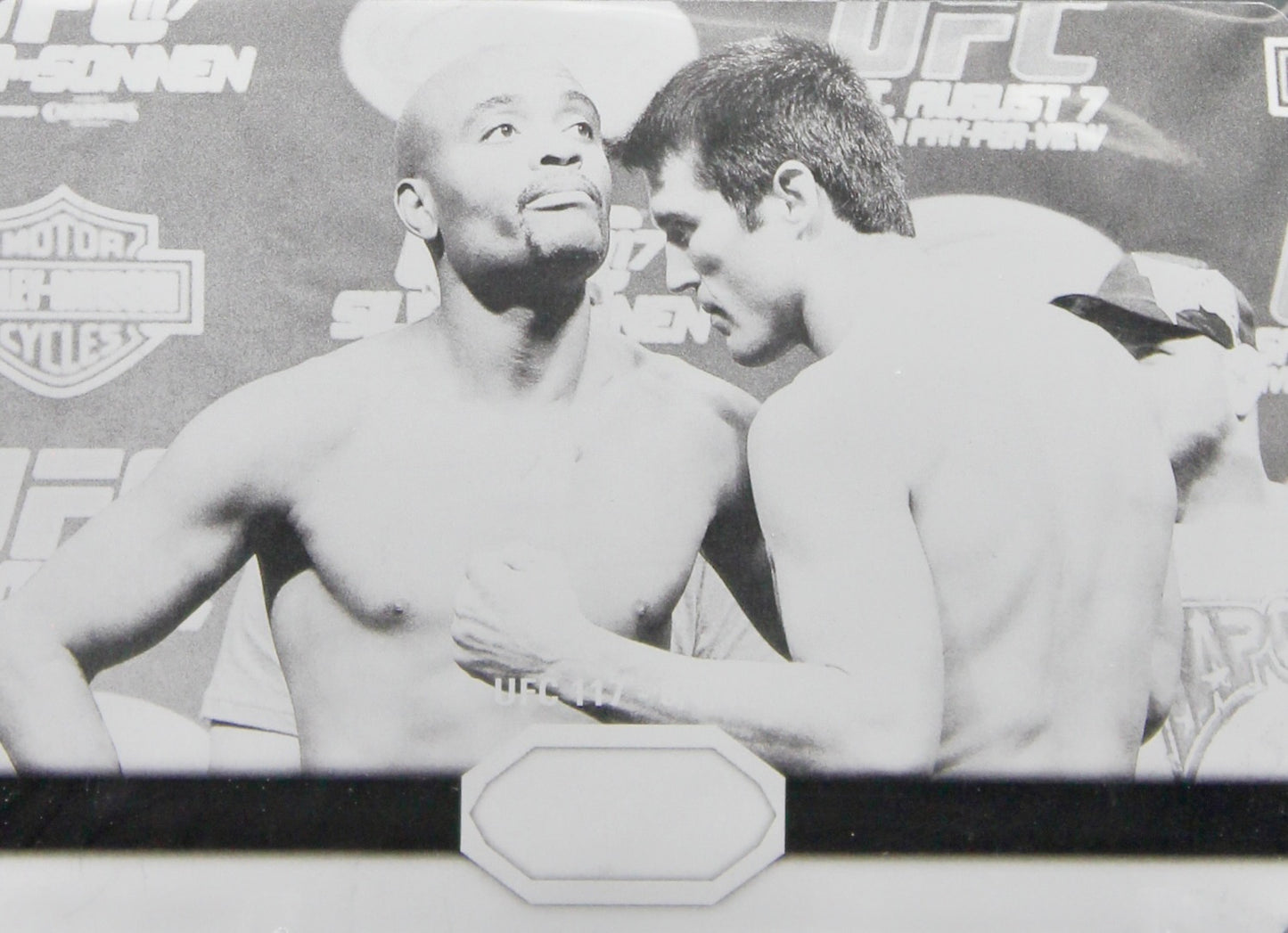 Anderson Silva vs Chael Sonnen Black Printing Plate