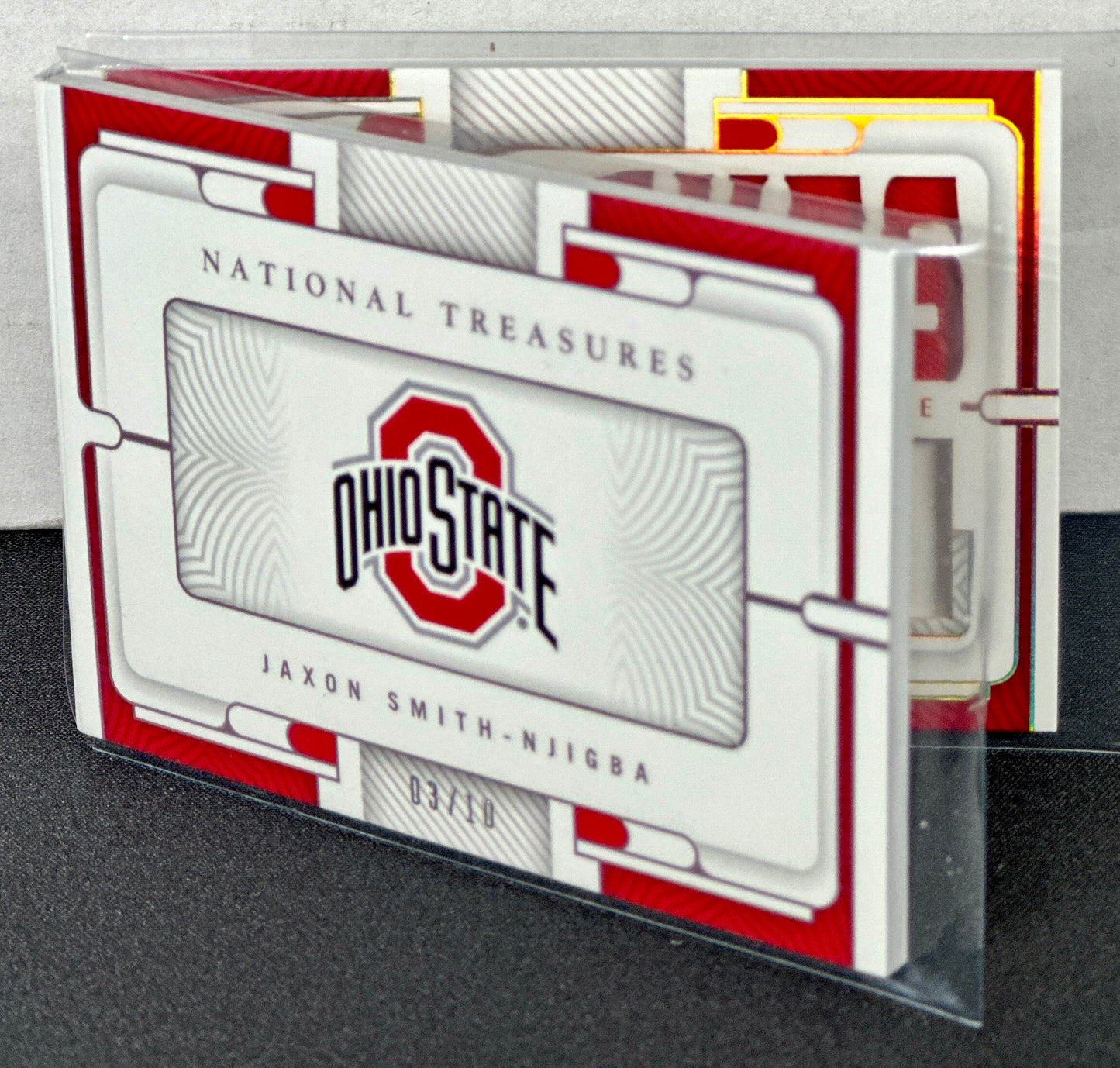 2023 National Treasures Collegiate Jaxon Smith-Njigba Rose Bowl RPA Booklet 3/10