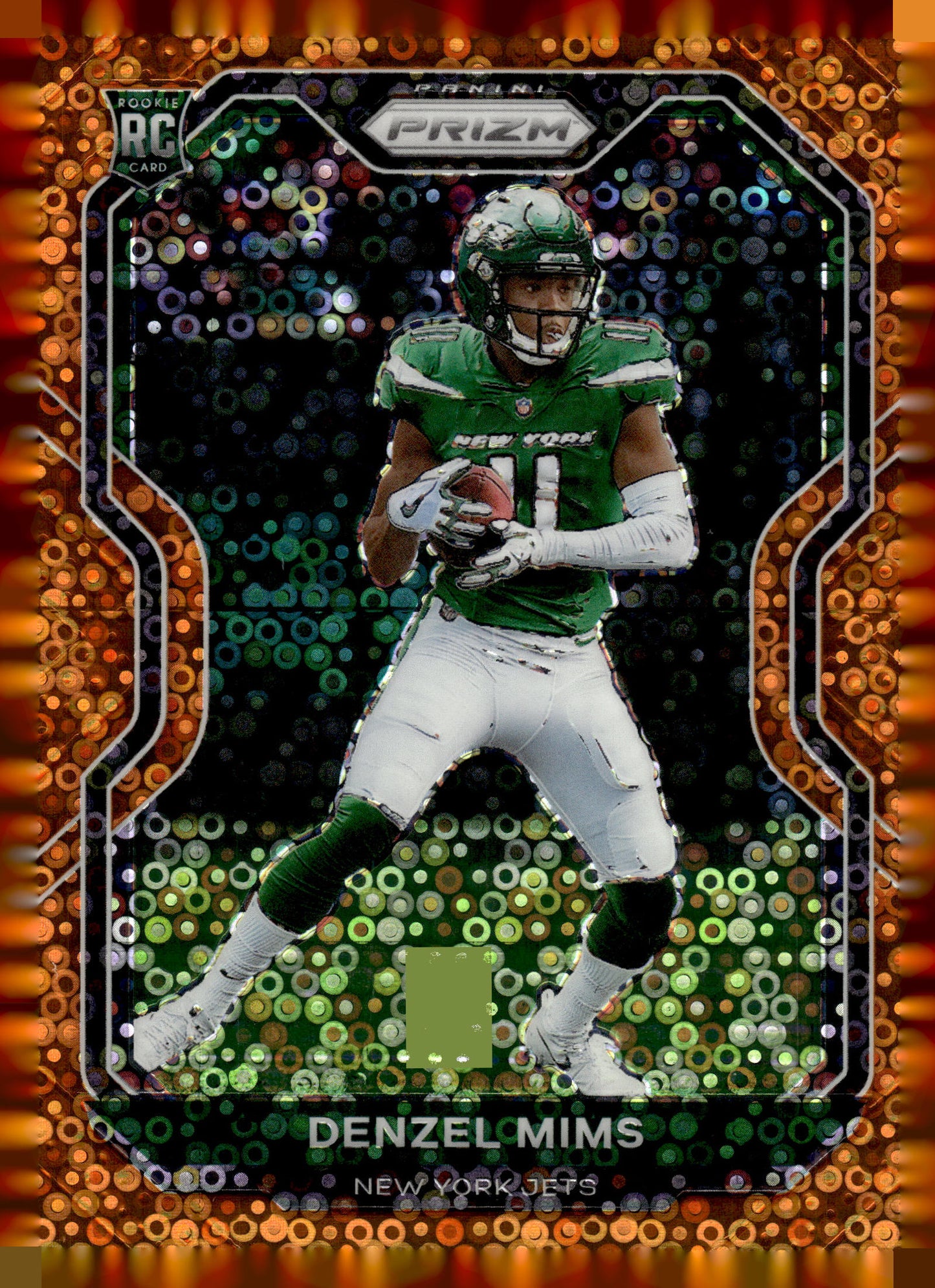 2020 Panini Prizm #355 Denzel Mims Prizm Disco