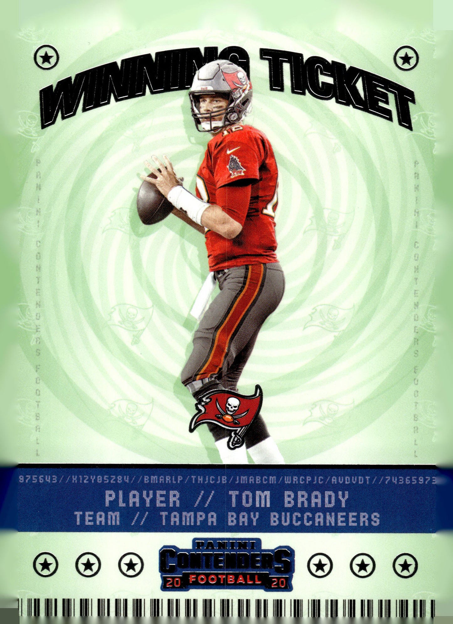 2020 Panini Contenders #WT3 Tom Brady Winning Ticket