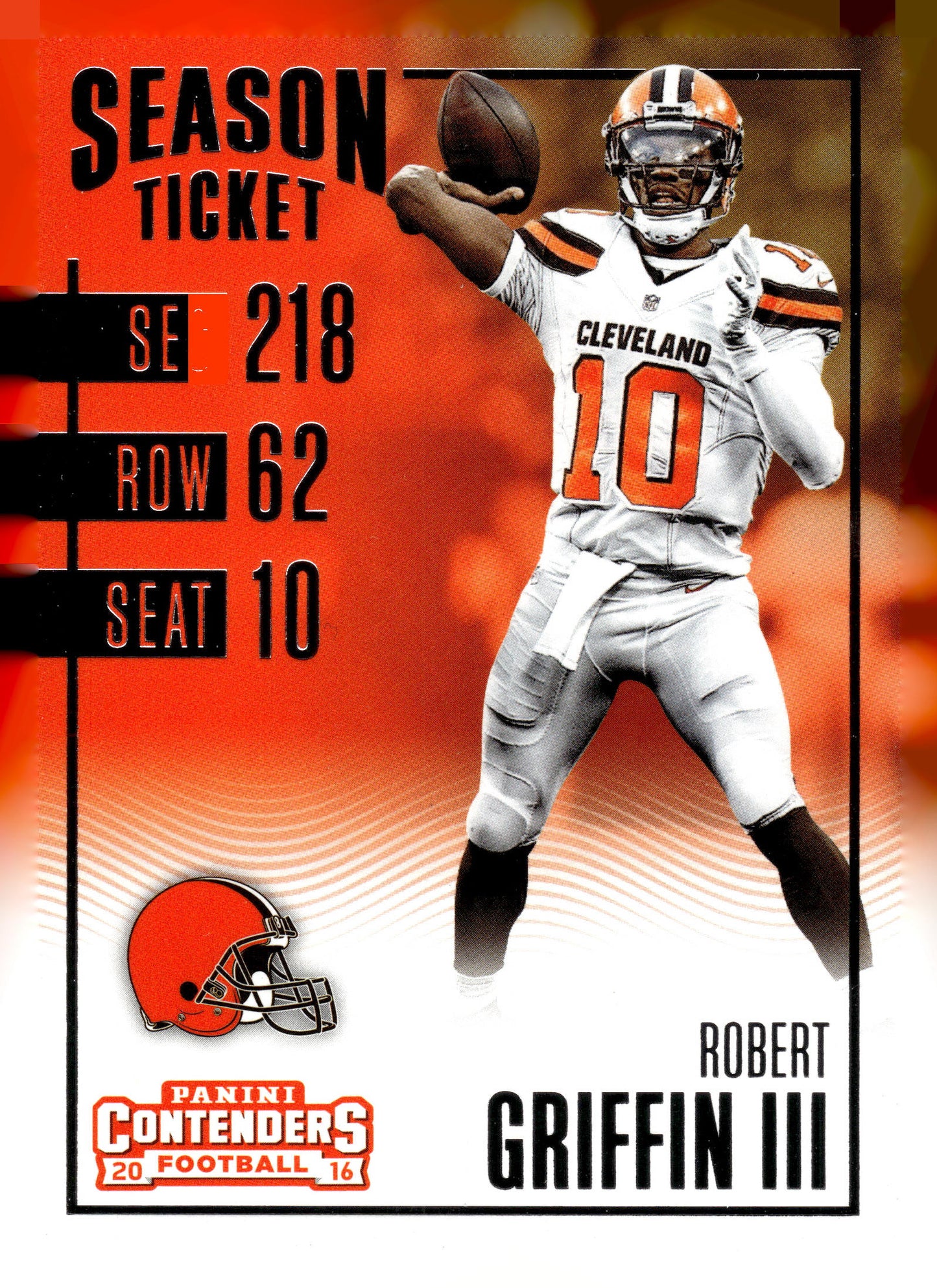 2016 Panini Contenders #83 Robert Griffin III