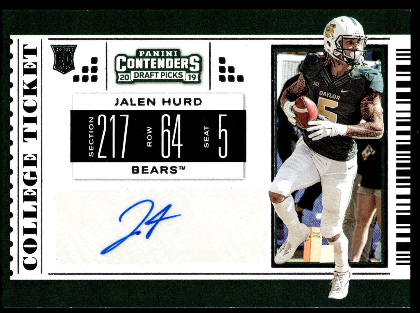 2019 Panini Contenders Draft Picks Collegiate #171 Jalen Hurd