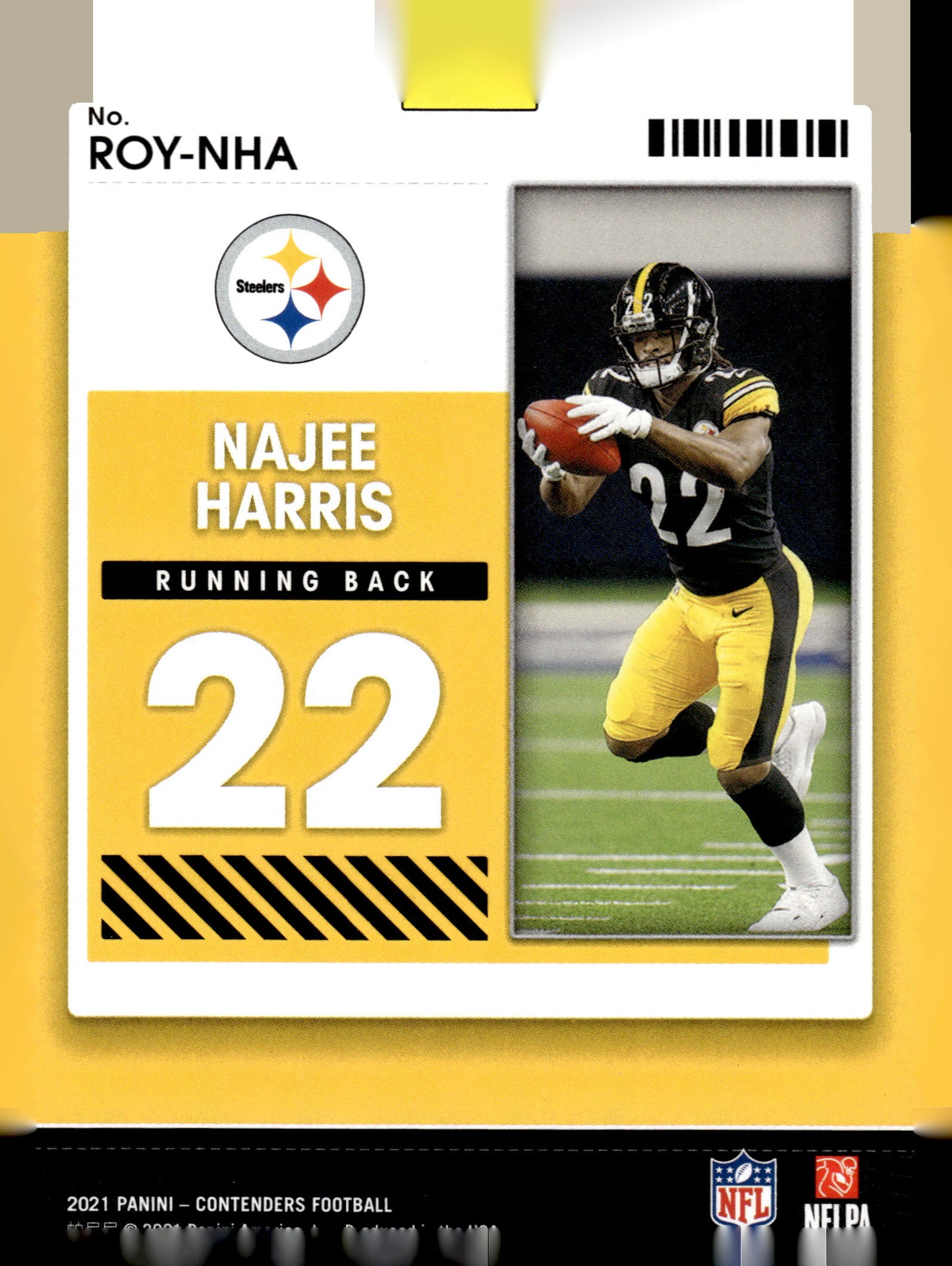 2021 Panini Contenders #ROY-NHA Najee Harris Rookie of the Year Contenders