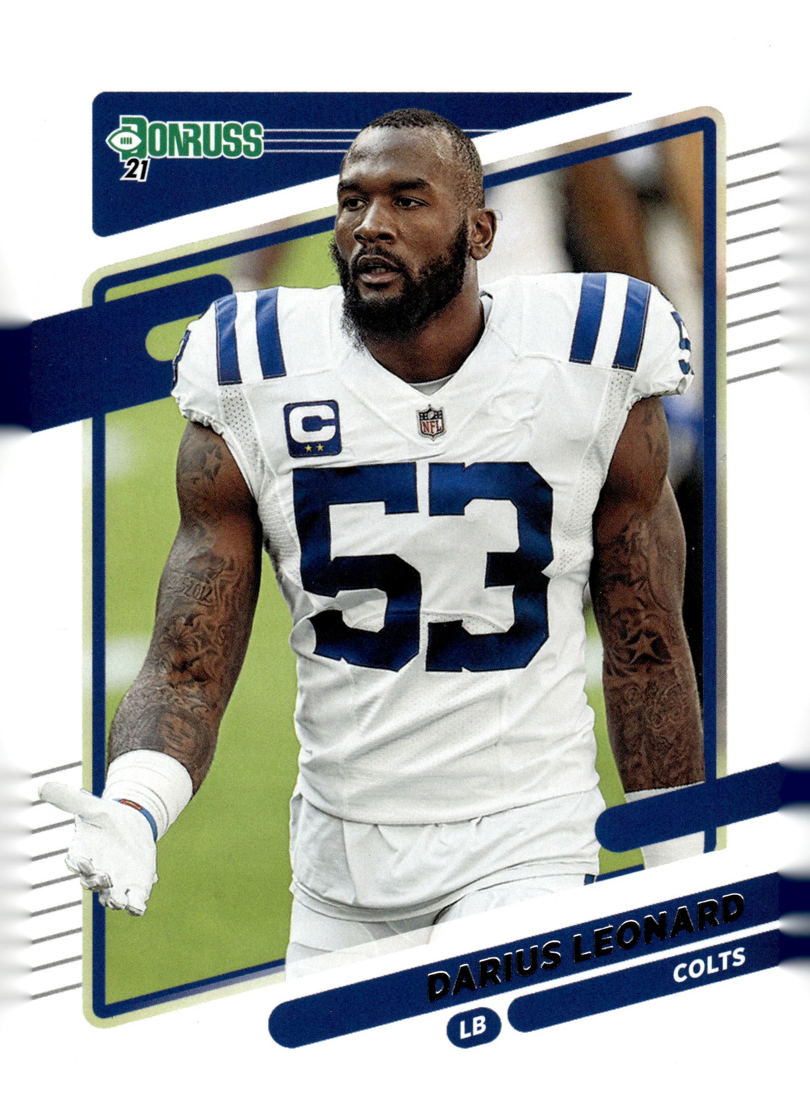 2021 Donruss #149b Darius Leonard No Helmet