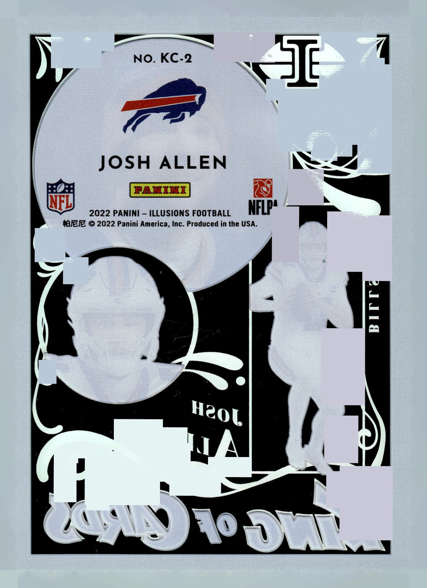 2022 Panini Illusions #KC-2 Josh Allen King of Cards