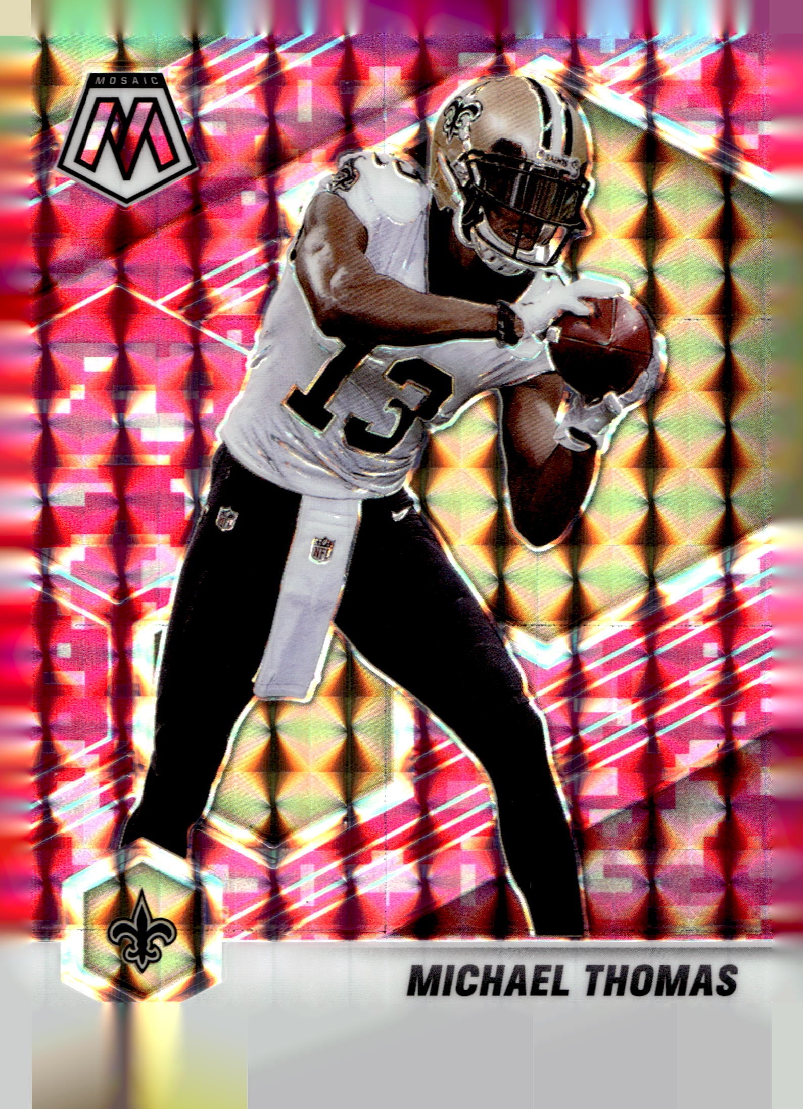 2021 Panini Mosaic #145 Michael Thomas Prizm Camo Pink