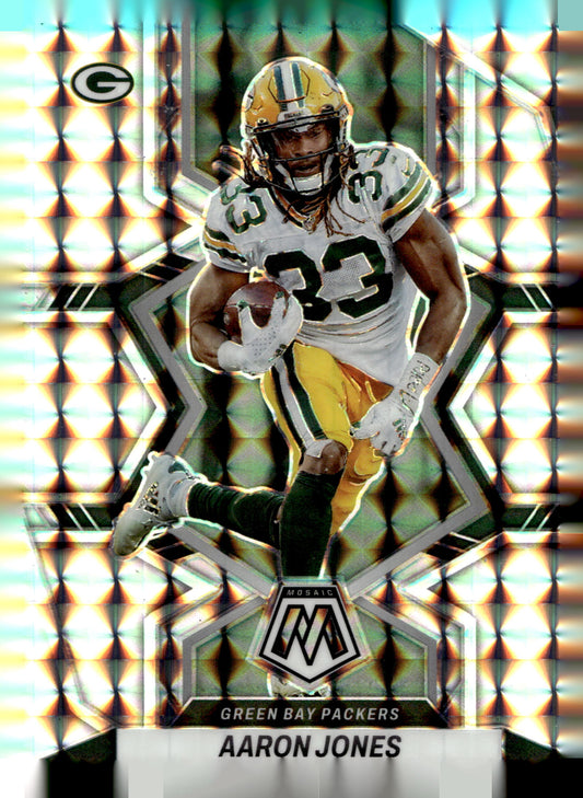 2022 Panini Mosaic #70 Aaron Jones Silver