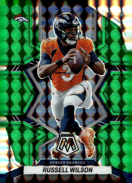 2022 Panini Mosaic #58 Russell Wilson Mosaic Green