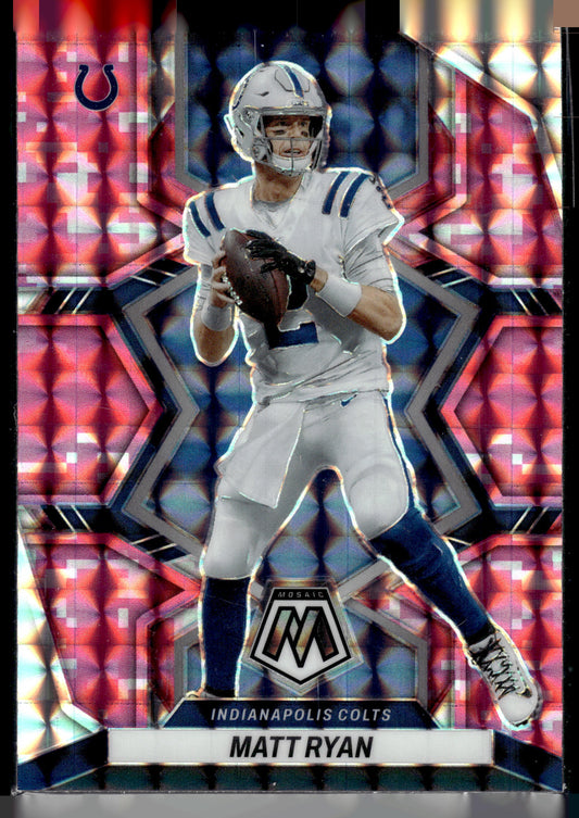 2022 Panini Mosaic #82 Matt Ryan Mosaic Camo Pink