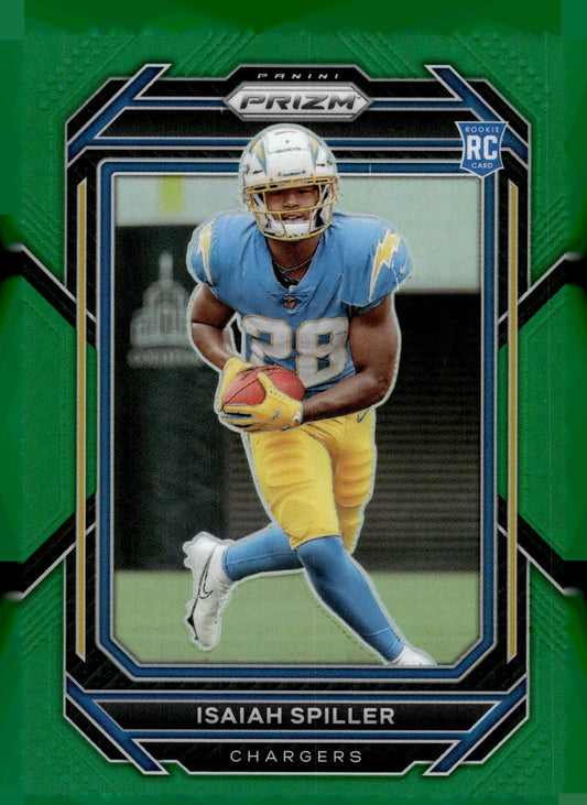 2022 Panini Prizm #324 Isaiah Spiller Green