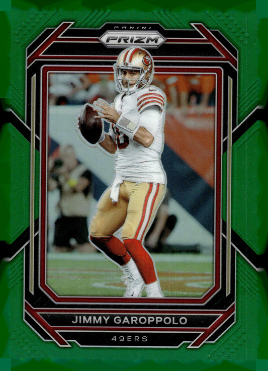 2022 Panini Prizm #268 Jimmy Garoppolo Green