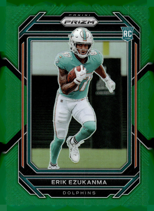 2022 Panini Prizm #336 Erik Ezukanma Green