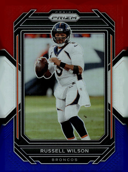 2022 Panini Prizm #86 Russell Wilson Red White and Blue