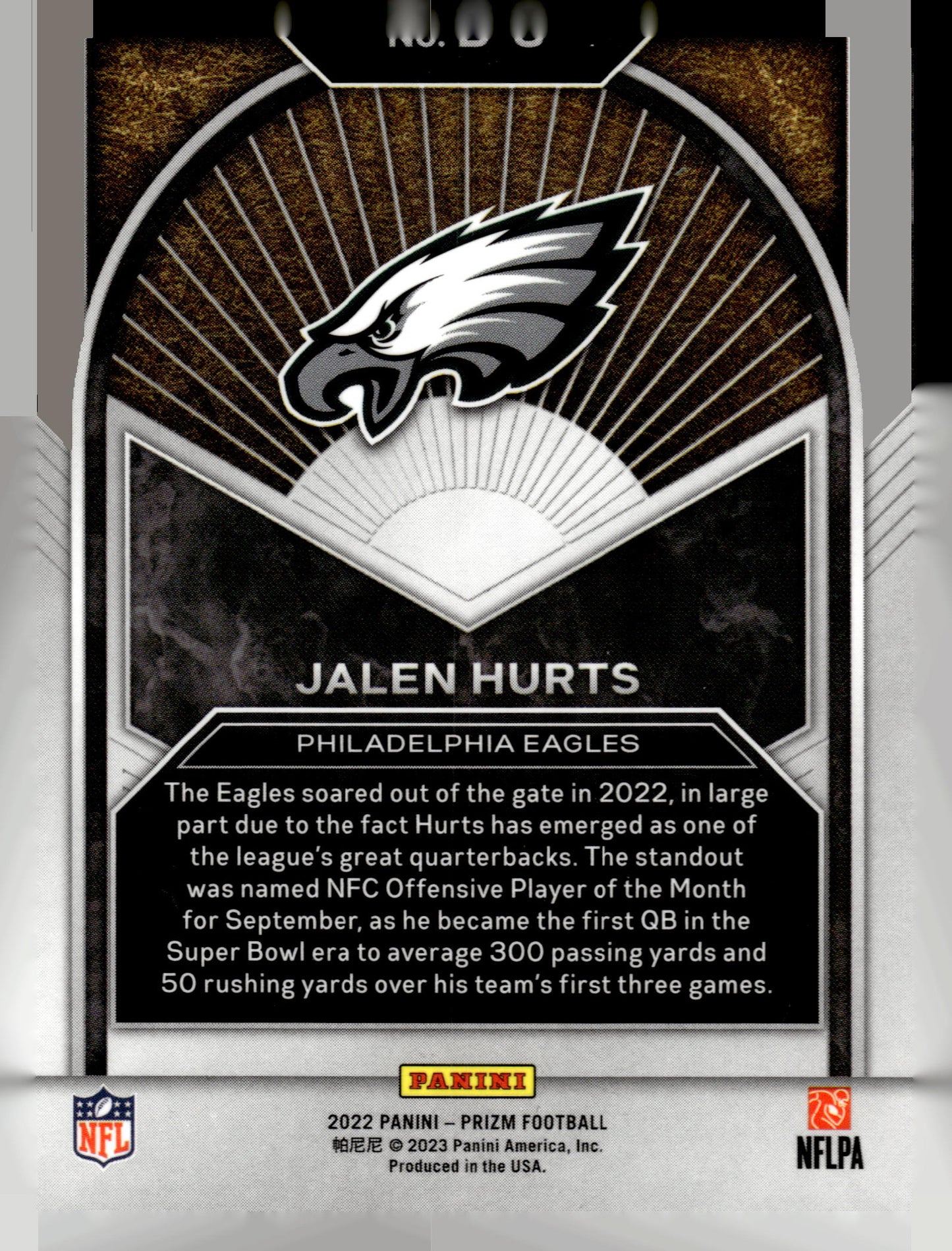 2022 Panini Prizm #B-8 Jalen Hurts Brilliance