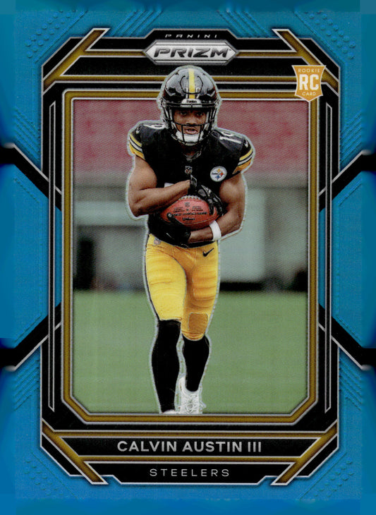 2022 Panini Prizm #338 Calvin Austin III Blue