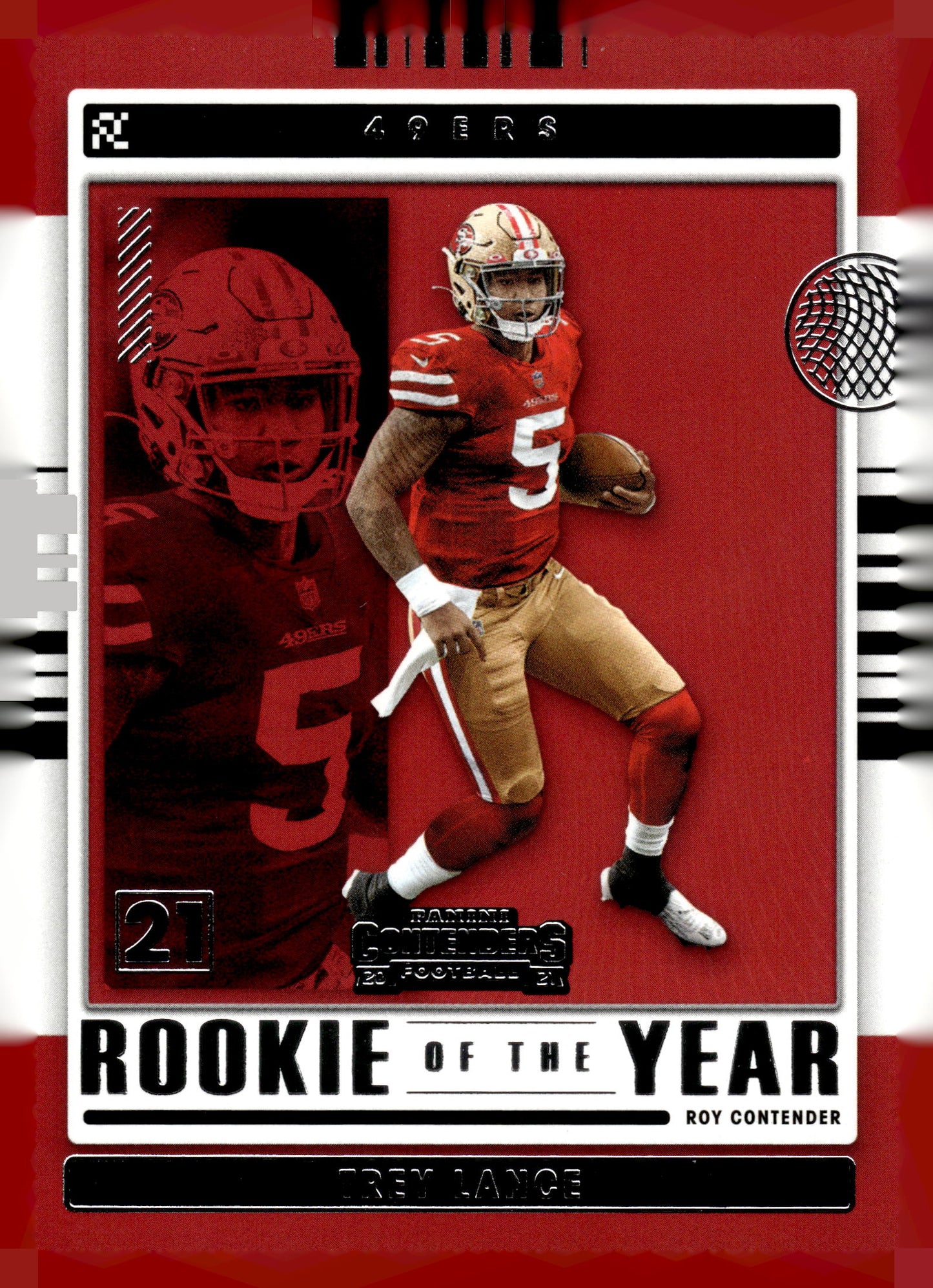 2021 Panini Contenders #ROY-TLA Trey Lance Rookie of the Year Contenders Ruby