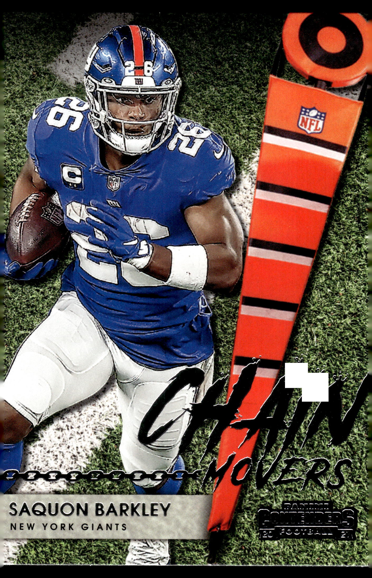 2021 Panini Contenders #CM-SBA Saquon Barkley Chain Movers Ruby