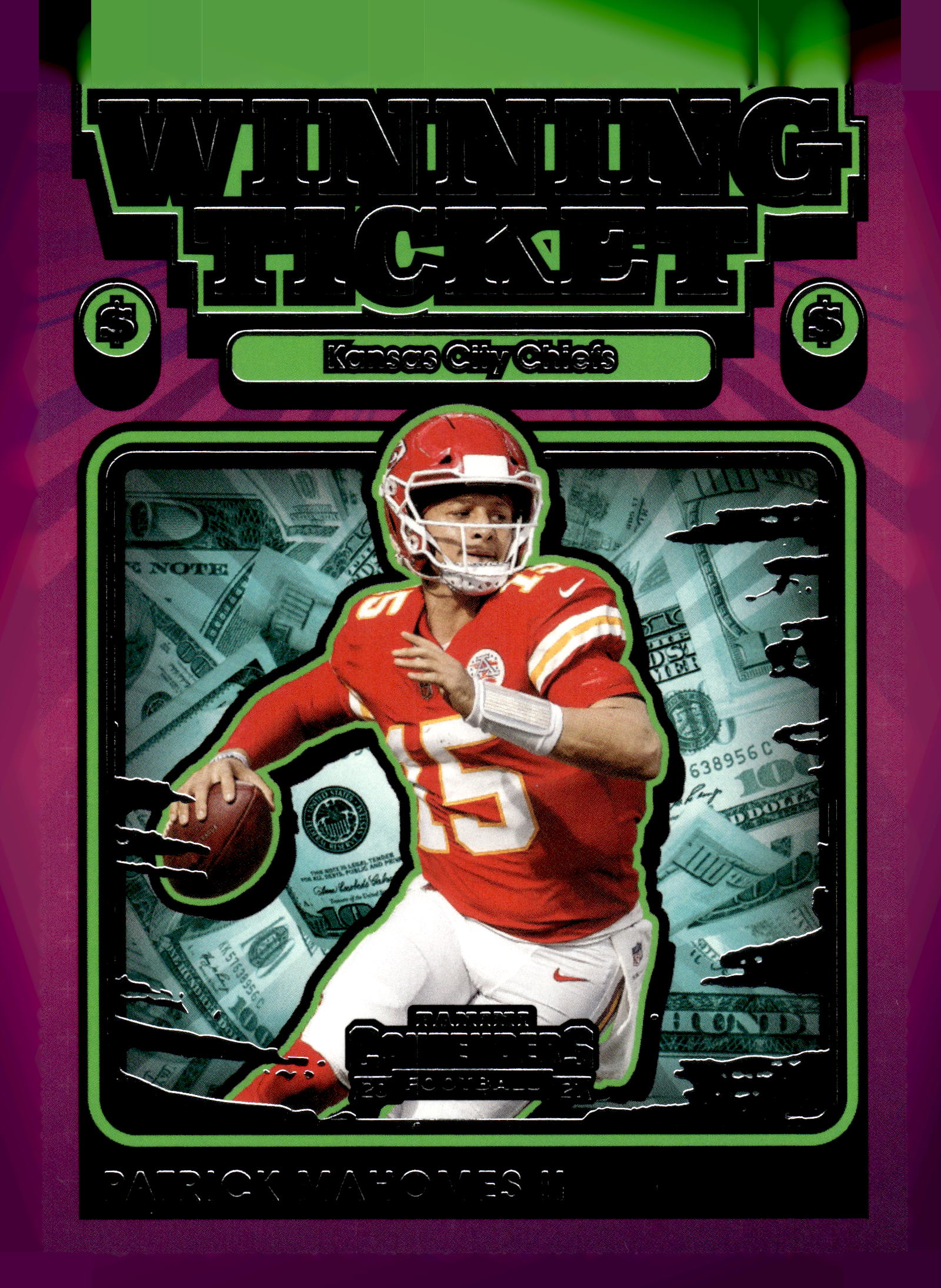 2021 Panini Contenders #WT-PMA Patrick Mahomes II Winning Ticket